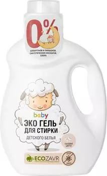 Эко гель Ecozavr для стирки детского белья Полевые цветы 1л