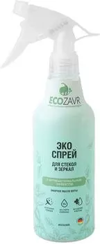 Эко-спрей для стекол и зеркал Ecozavr Мята с антибактериальным эффектом 500мл