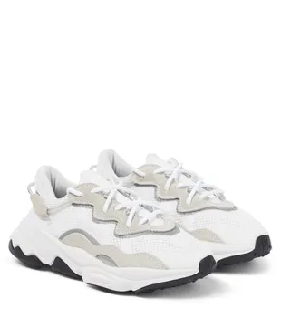 Замшевые кроссовки Ozweego Adidas Originals, белый