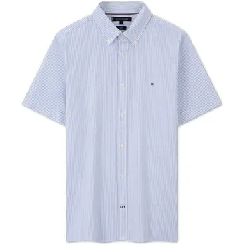Мужская рубашка Tommy Hilfiger, цвет Blue & White Stripes 0GZ