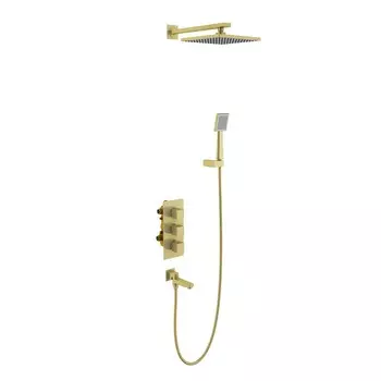 Душевая система Timo Tetra-thermo SX-0199/17SM золото матовое
