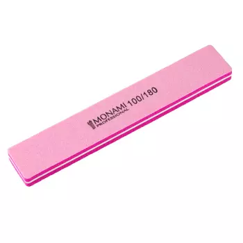 Набор, Monami Professional, Баф прямоугольный, 100/180, розовый, 3 шт.