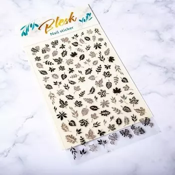 Набор, Blesk, Наклейки для дизайна ногтей №42, 3 шт.