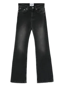 Джинсы с эффектом потертости MOSCHINO JEANS, серый