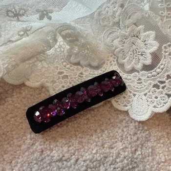 Хрустальная заколка для волос BB, Высококлассная и очаровательная заколка для волос с бриллиантами, Нишевый дизайн цельная заколка