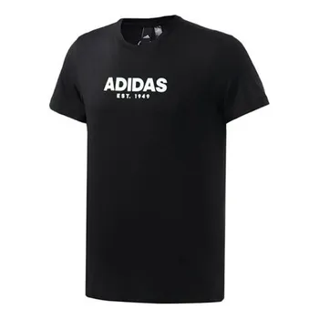 Футболка gfx t 2 спортивные стильные с круглым вырезом и коротким рукавом Adidas, черный