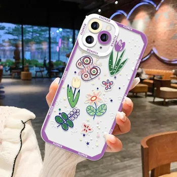 Прозрачный чехол для телефона Iphone 13, чехол для iPhone 11 12 13 14 Pro Max Funda Iphone Se 2022 2020 13 Mini Xr Xs Max X 7 8 Plus, задняя крышка For iPhone 7 8
