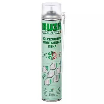Пена монтажная KUDO, Rush Energy Flex, бытовая, 30 л, 1 л, всесезонная, RPH10U530