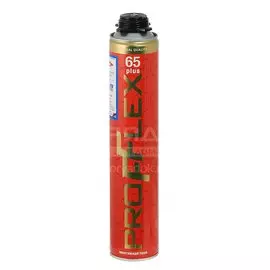 Пена монтажная Profflex, Red Plus, профессиональная, 65 л, 850 мл, 1020 г, летняя, 70169