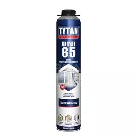 Пена монтажная Tytan, Uni, профессиональная, 65 л, 750 мл, летняя, 30217/16968
