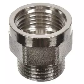 Переходник 1/2''х1/2'', ш-г, никель, РосТурПласт