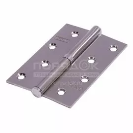 Петля для деревянных дверей, Arsenal, 100х70х2.5 мм, правая, SnowXpert, 98760393, белый никель