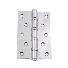 Петля врезная для деревянных дверей, Apecs, 120х80х3 мм, B4-Steel-CR, 13736, универсальный, с 4 подшипниками, хром