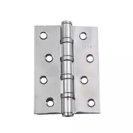 Петля врезная для деревянных дверей, Apecs, 100х70х3 мм, B4-Steel-CR, 13730, универсальный, с 4 подшипниками, хром