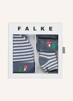 Комплект: носки и шапка в подарочной упаковке Falke, белый