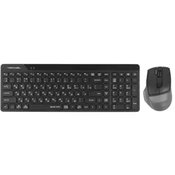 Клавиатура + мышь A4Tech FG2400 Air2, беспроводная, USB, черный/серый (FG2400 AIR2 BLACK)