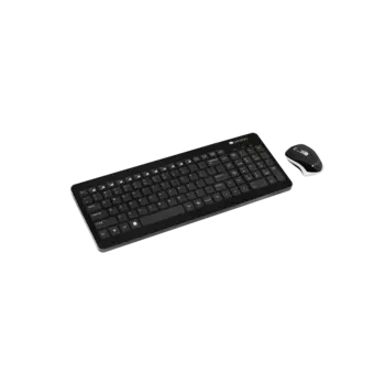 Клавиатура + мышь Canyon CNS-HSETW3, беспроводная, USB, черный