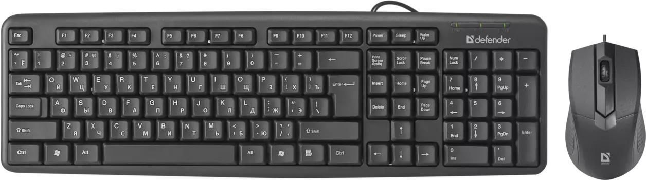 Клавиатура + мышь Defender Dakota C-270, USB, черный (45270)