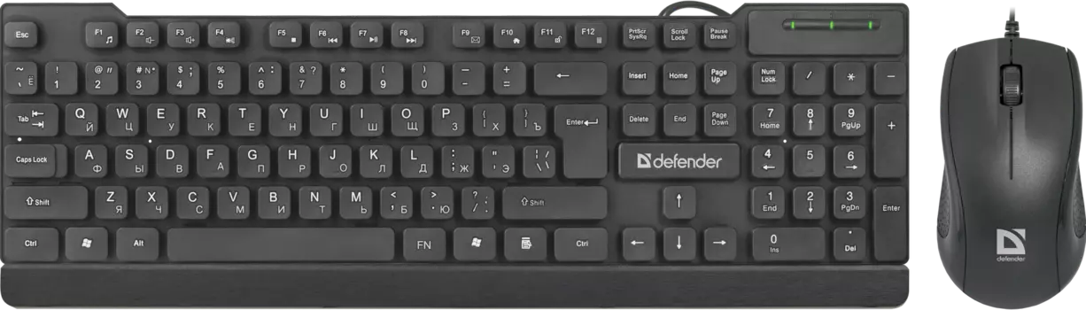 Клавиатура + мышь Defender York C-777, USB, черный (45779)