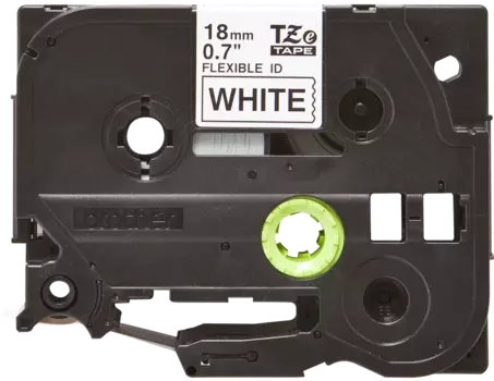 Кассета с наклейками Brother TZE-FX241, 1.8 см x 8 м, черный на белом, оригинальная