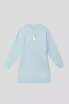 Платье хлопковое с принтом Calvin Klein Jeans