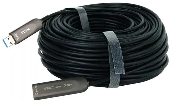 Кабель интерфейсный VCOM D3730-15.0 активный оптический USB3.2 Extention AM-AF 15м