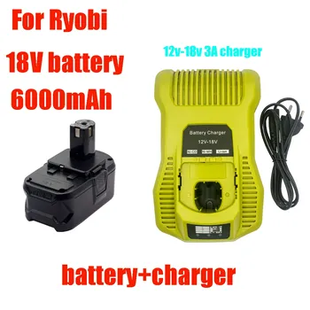 Аккумулятор Saikeung18V 6 Ач, сменный аккумулятор Ryobi BPL1820 P108 P109 P106 P105 P104 P103 RB18L50 RB18L40 6000 мАч 78 9 10 Ач, аккумулятор для электроинструмента