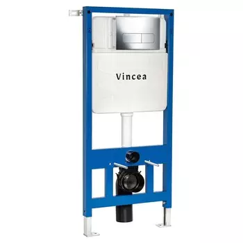 Инсталляция для унитаза Vincea VIS-601 с кнопкой VFP-002CH хром