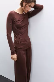 Лонгслив домашний из вискозы