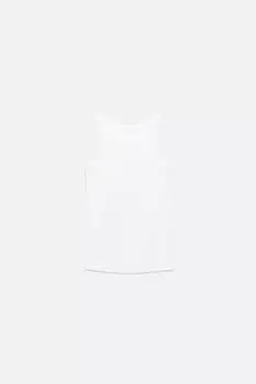 Майка TANKTOP облегающая базовая в рубчик