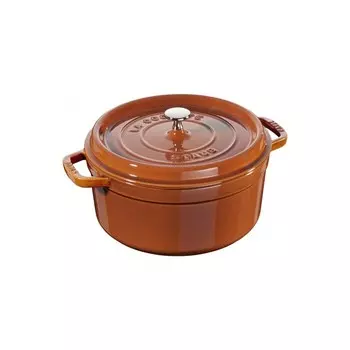 Staub Кокот круглый 26 см, корица Staub