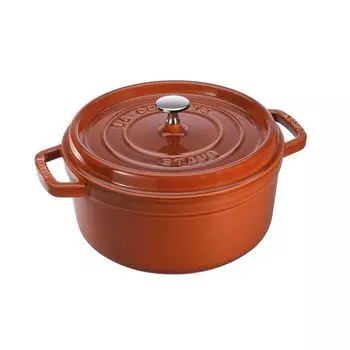 Staub Кокот круглый 28 см, корица Staub