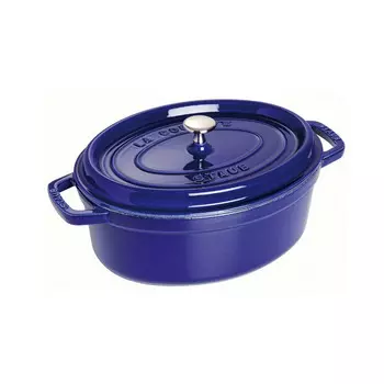 Staub Кокот овальный 31 см, темно-синий Staub