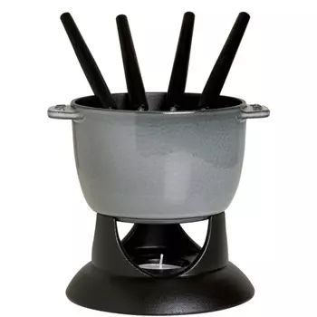Staub Набор для фондю Petite 0.7 л, 9 предметов Graphite Grey Staub