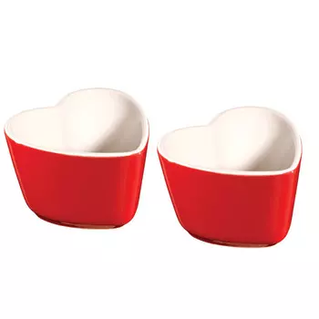 Staub Набор форм для запекания в форме 0.08 л сердца 2 предмета Cherry Staub