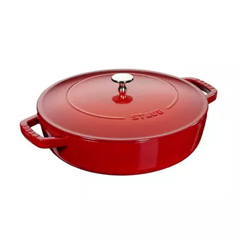 Staub Сотейник "чистера" с чугунной крышкой 24 см, вишневый Staub