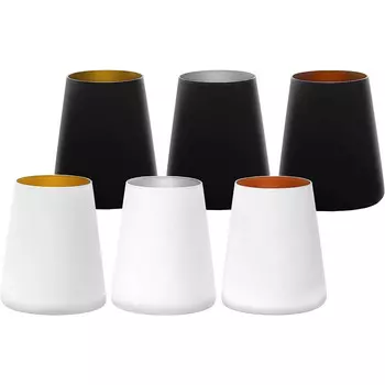Stlzle Набор универсальных стаканов 380 мл 6 предметов белый, черный Mugs Power Lausitz Stlzle