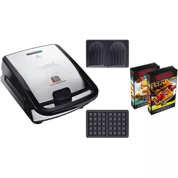 Tefal Вафельница TEFAL MENAGE / 700 Вт / 2 сменные плиты / нержавеющая сталь