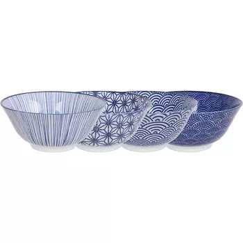 TOKYO design studio Набор мисок 4 предмета Nippon Blue TOKYO Design studio