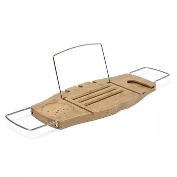 Umbra Полка для ванной 71,1-94x21,6x3,8 см дерево Aquala Badcaddy Umbra