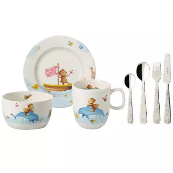 Villeroy & Boch Детский набор посуды 7 предметов в подарочной упаковке Happy as a Bear Villeroy & Boch