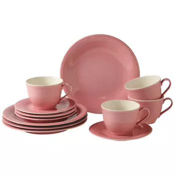 Villeroy & Boch Кофейный сервиз, 12 предметов, розовый Color Loop Vivo Villeroy & Boch