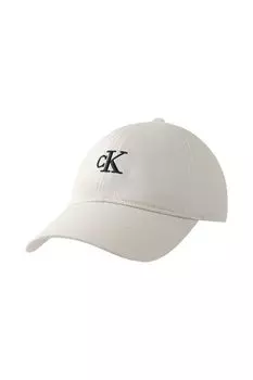 Бейсболка хлопковая с логотипом Calvin Klein Jeans