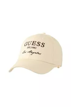 Бейсболка хлопковая с логотипом Guess