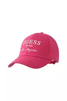 Бейсболка хлопковая с логотипом Guess