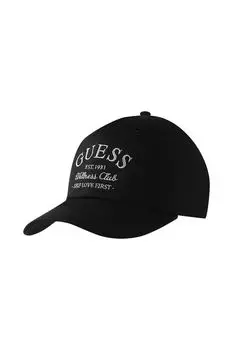 Бейсболка хлопковая с логотипом Guess