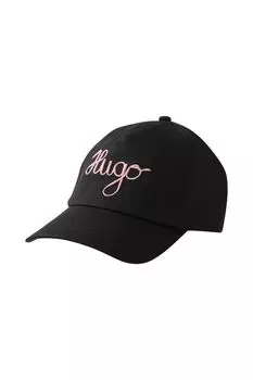 Бейсболка хлопковая с логотипом HUGO