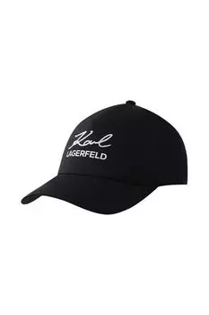 Бейсболка хлопковая с логотипом Karl Lagerfeld