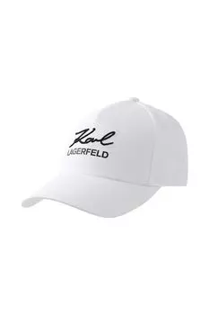 Бейсболка хлопковая с логотипом Karl Lagerfeld