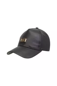 Бейсболка из экокожи Guess